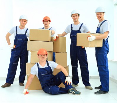 Removal van prepared for a house move in Chiswick