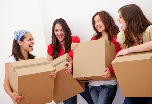 Professional packing services in Chiswick preparing household items for a move