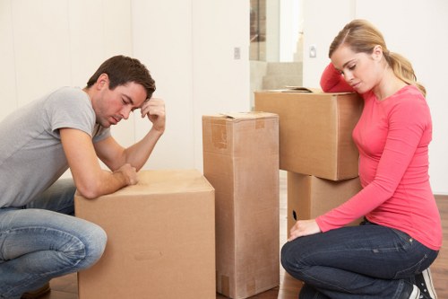 Organized storage units for sofas, tables, and wardrobes in Chiswick