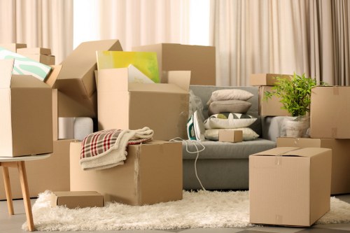 Residential packing services in Chiswick helping a family prepare for moving day